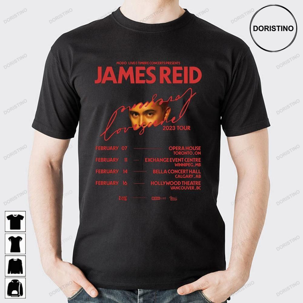 James Reid Lovescene 2023 Tour Limited Edition T-shirts